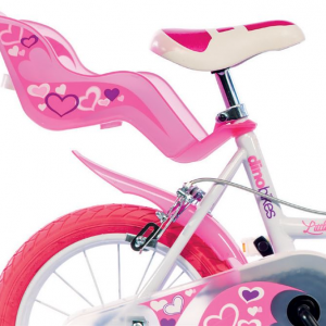 Bicicletta Per Bambina DinoBikes 16″ White/Pink