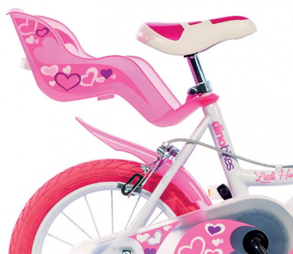 Bicicletta Per Bambina DinoBikes 16″ White/Pink